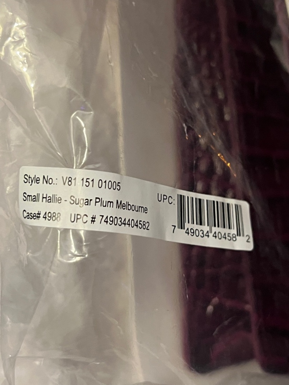 BRAHMIN Hallie in Sugar Plum Small/BRAHMIN Duo Flower Purse Charm Included NWT - Picture 11 of 16